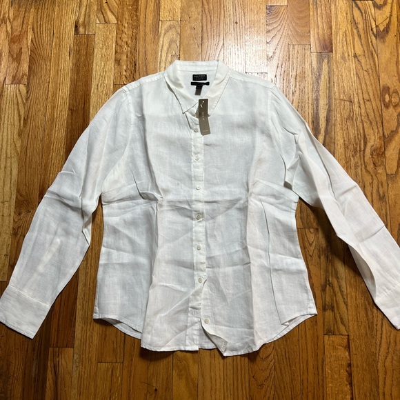 J. Crew White Casual Button Down Shirt - Picture 2 of 4